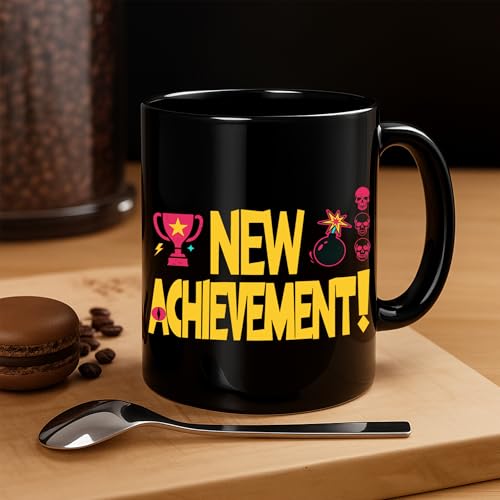 Taza de café cerámica negra 15 oz reusable miniatura 6
