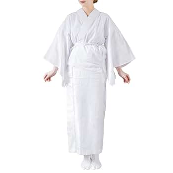 二部式襦袢　白綸子　3L 襦袢 二部式 レディース 洗える 「二部式襦袢 白 綸子」 LW TLL