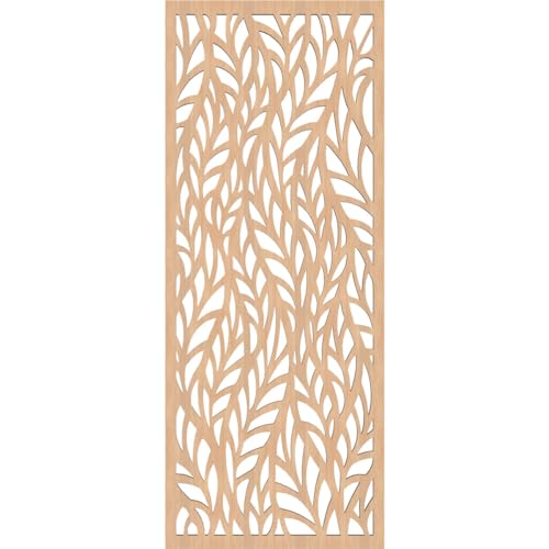 Image of Ortonville Decorative Pierced Fretwork Wood Wall Panels, 13 3 /8 inchW x 34 3 /8 inchH x 3 /8 inchT, Hickory
