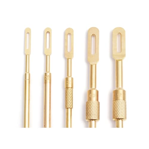Motanar Gun Cleaning Kit Universal for All Guns, Gun Brushes for Pistol, Handgun, Shotgun, Rifle, Elite Brass Rods and Gun Accessories for Men (Brass Jags & Loops)