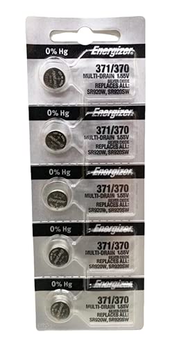Bateria Relogios 371 Energizer original kit com 5 uns