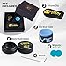 YEUEK TAOM Upgrade Pool Chalk Holder Round Shaped Practical Tool Billiards Accessories Magnetic Mini Chalk Tip Case Container Round Box Billiards,Cue Tip Tool Scuffer Shaper