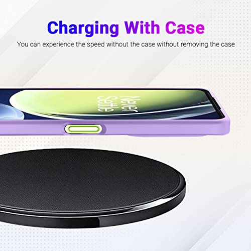 Image of LIRAMARK Liquid Silicone Soft Back Cover Case for OnePlus Nord CE 3 Lite 5G / 1+Nord CE 3 Lite 5G (Lavender)
