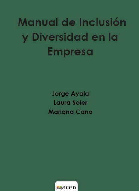 Portada de Manual de inclusión y diversidad en la empresa
