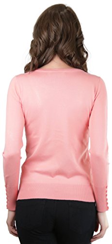 Image of ToBeInStyle Women's Classic Long Sleeve V-Neck Pullover Sweater