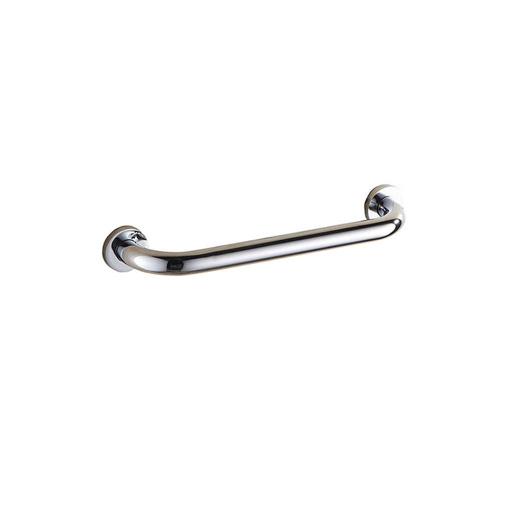 Fkxsxaz Silver Grab Bar Rails Brass Wall Mounted Polished Chrome Safety Support Rail Elderly/Disabled Handrails Aid Hold For Toilet/Shower Bathroom ,-30Cm