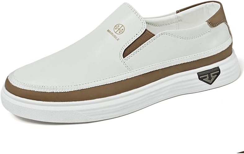 Mens Casual Loafers Shoes Slip On Penny Fashion Dress Sneakers Business Oxfords Work Lightweight Wide Toe Box Shoes Zapatos image 4