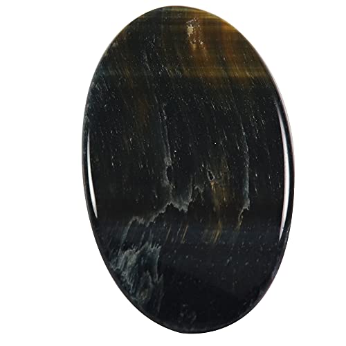 Œil de tigre bleu ovale cabochon naturel 40,8 ct de qualité supérieure pour haute joaillerie