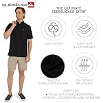 Quiksilver Men's Regular Fit Premium Cotton Short Sleeve Button Down Seersucker Shirt - Image 2