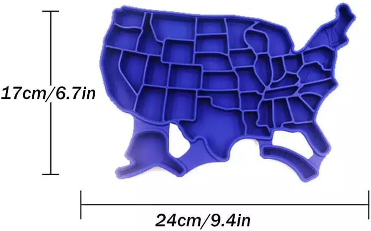 Miniatura 4 de Bandejas de cubitos de hielo y moldes de paletas de Estados Unidos de América paquete de 2 moldes de hielo patrióticos de Estados Unidos rojo y azul