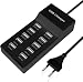 Produktbild USB ladegerät mehrfach, 10 Port USB Ladegerät 40W Multi-Ports Ladestation kompatibel mit iPhone 12/13/14/15/16/Samsung S23/S24/Z Flod/Z Flip/iPad/Xiaomi/Huawei/Oppo/OnePlus.