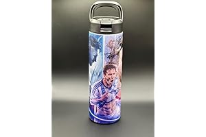 Argentina Soccer Legend Messi Water Bottles for Boys