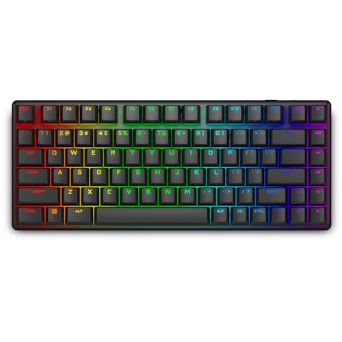 Alienware Pro Wireless Gaming Keyboard - Bluetooth 5.1/2.4 GHz Radio Frequency Connectivity, Linear Mechanical, Hot-swappable switches, Tri mode connectivity, Adjustable Height - Dark Side of the Moon by Alienware - Used condition - CA$117.99