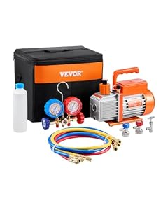 Pompe À Vide Climatisation 99 L/Min - Kit Complet Réfrigérant VEVOR