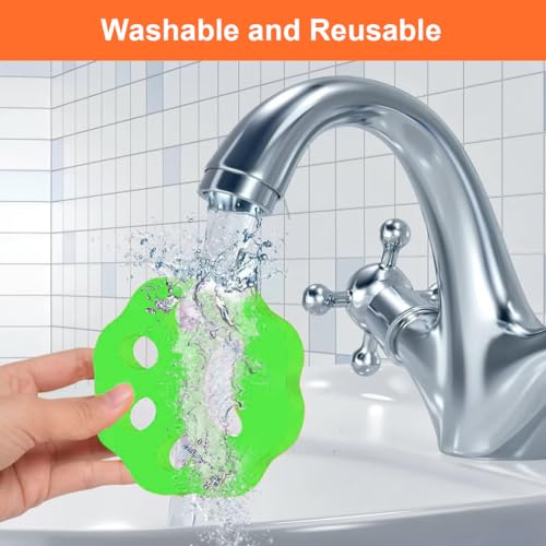 Ruayia 4 Stücke Tierhaarentferner Waschmaschine, Fusselbälle Waschmaschine, Katzenhaarentferner Waschmaschine, Wiederverwendbarer Tierhaarentferner, Silikon Haarfänger Entfernt - Stil 2