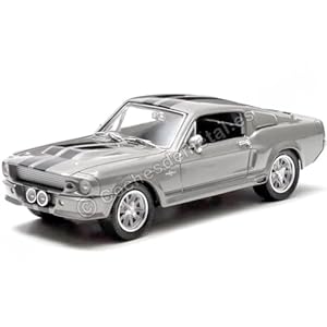 GREENLIGHT- Mustang Collectibles-Miniature Voiture de Collection, 44740-B, Gris Métallique/Noir, Multicolor