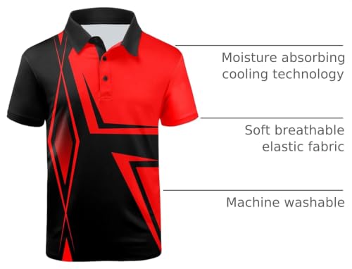 Image of ZITY Golf Polo Shirts for Men Short Sleeve UPF 50+ Athletic Tennis T-Shirt