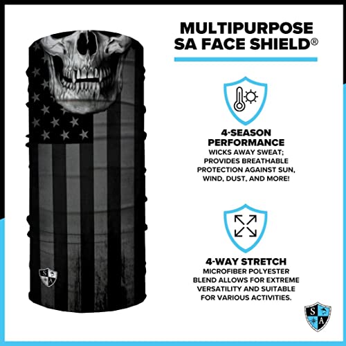 S A Company Bucket Hat & 3 Multipurpose Neck Gaiters | Black #TOP7