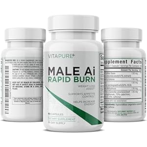 Male Ai Rapid Fat Burner for Men | Supports GLP-1 Pathway Function for Weight Loss | Appetite Suppressant, Energy Booster, Unisex Diet Pills | 3rd Party Tested Formula – 60 Capsules