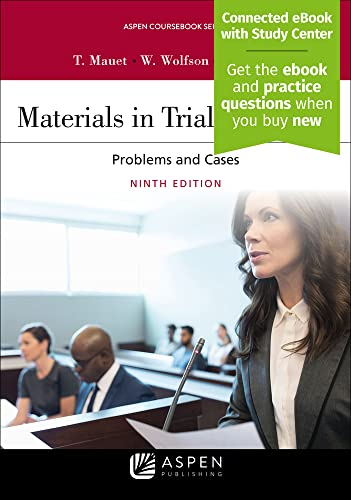 Materials In Trial Advocacy: [Connected Ebook With Study Center] (Aspen Coursebook) #TOP6