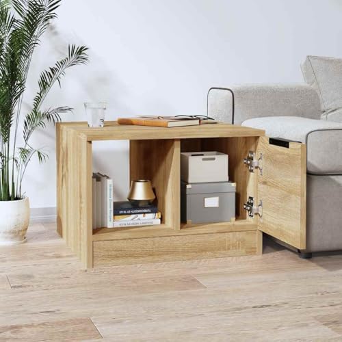 Table basse chêne Sonoma compacte pour optimiser les petits salons - 5