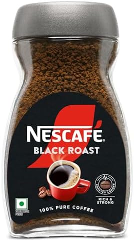 Nescafé Black Roast Instant Coffee Powder, 90g Jar