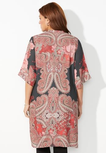 Catherines Women's Plus Size Luxe Georgette Long wrap2