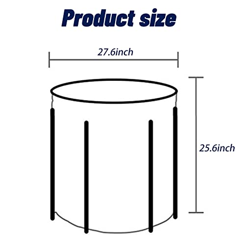 Small Space Portable Bathtub, Foldable Soaking Bathing Tub For Adults, Japanese Soaking Standing Bath Tub For Shower Stall, Separate Family Bathroom Spa Tub, Ideal For Hot Bath Ice Bath #TOP4