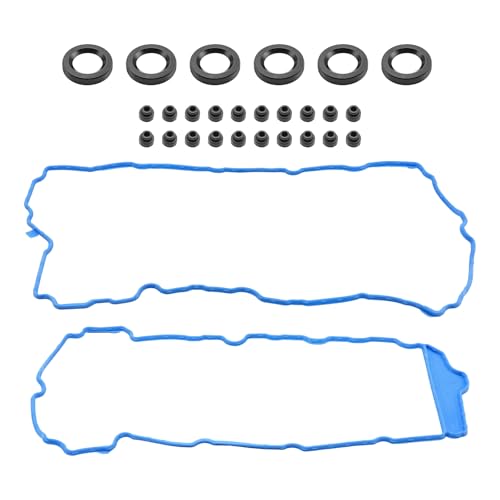 Image of KAX Valve Cover Gasket Set Compatible with Chevy Traverse /Buick Enclave 2009-2017, Impala 2012-2013, GMC Acadia 2009-2016, Cadillac CTS /SRX /Camaro /LaCrosse /Equinox /Terrain 3.0L 3.6L, VS50502, VS50808R