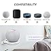 AHASTYLE HomePod mini Wall Mount Holder ABS Stand [Built-in Cord Management] Stable Bracket Holder for HomePod mini [Need to Drill] (White-1pc)