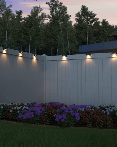 JACKYLED Paquete de 16 luces solares para cubierta al aire libre, luces solares LED impermeables con energía solar para exteriores, para terraza