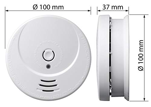 SEBSON 10 Jahres Rauchwarnmelder inkl. Magnethalterung - 4er Set - DIN EN 14604 Zertifiziert,...