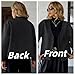 HOTIAN Women Cropped Wool Blend Coats Long Sleeve Coat Jacket Peacoat Fall Winter Outwear Overcoat(DarkGray,S)