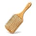 Baasha 100% Natural Wooden Hair Brush With Bamboo Bristles Scalp Massage Hair Brush With Wooden Handle, Bamboo Hair Brush Large Paddle Brush, Wood Square Paddle Brush, Cushion Paddle Brush Large