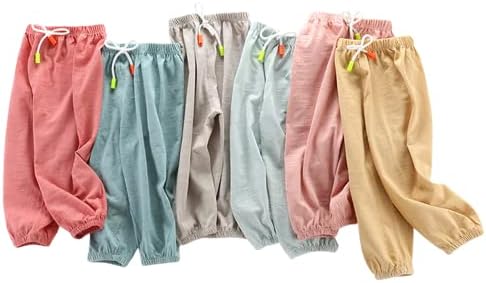EISHOW Toddler Baby Boys Girls Pants,Kids Soft Slub Cotton Long Bloomers Harem Pants Trousers Elastic Drawstring Sweatpants