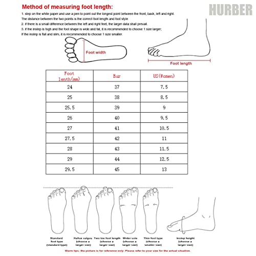 Hurber Women Roller Skates High-Top Double-Row PU Leather Roller Skates for Women (Flash Wheel,38 - US:7)