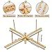 Juexica Amish Style Wooden Yarn Swift - 2 Pcs Ball Yarn Spindle Holder for Arts & Crafts Knitting Accessories