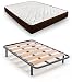 HOGAR24 ES | Cama Completa |Somier Lama Ancha + Colchón Dream Flex 13 | Incluye Juego de Patas Roscadas de 25 cm | Medidas: 150x190 cm