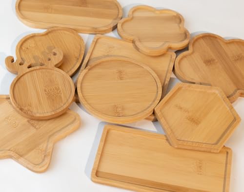 Formas de madera variadas para mosaico hecho a mano y bricolaje 2