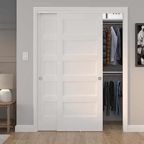 Image of Richelieu Onward 60-in Bypass Sliding 2 Door Track and Hardware Kit, Zinc