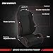 NRG RSC-200 Type-R Universal Reclinable Racing Seats, Driver and Passenger Side, Set of 2, Black