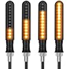 Kinstecks 4PCS Motorcycle Indicators Flowing Turn Signal Lights Motorbike Turning Indicators 12V for Motorcycle Motorbike LED Amber