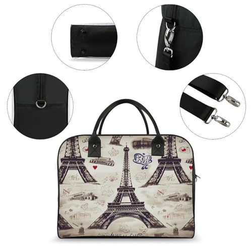 Maletín ligero para laptop estilo Torre Eiffel miniatura 6