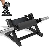 GUUG Tib Bar Tibialis Trainer: Schienbeintrainer Wadendehner Wadentrainer Tibia Dorsi Calf Machine für Fitness Training Gym Zuhause 25/50 mm Olympische Gewichtsscheiben 140 KG