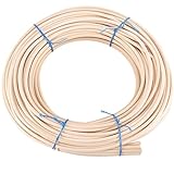ZOENHOU 22 Yard 1/5 Inch Reed Spline, Durable Wicker Repair Kit, Natural Pliable Cane Webbing Material for Aromatherapy Stick Basket Weaving Winding Layering Modeling