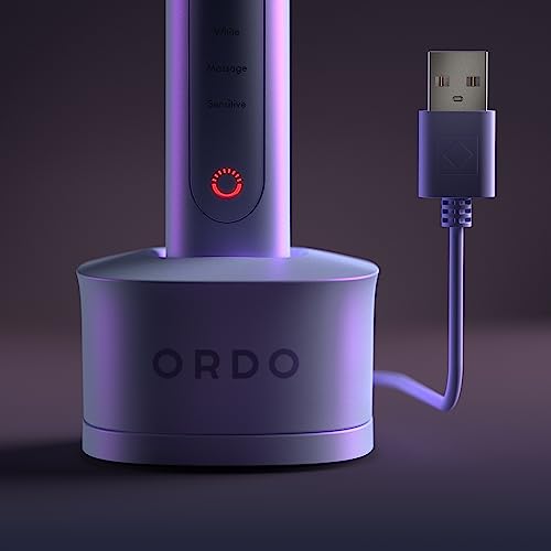 Ordo Sonic+ und Lade-Reiseetui im Bundle – Elektrische Zahnbürste für Erwachsene, Fortschrittliche Smart-Technologie, 4 Putzmodi, Schnell Wiederaufladbarer Akku, USB-Ladegerät - Violett – Bild 7