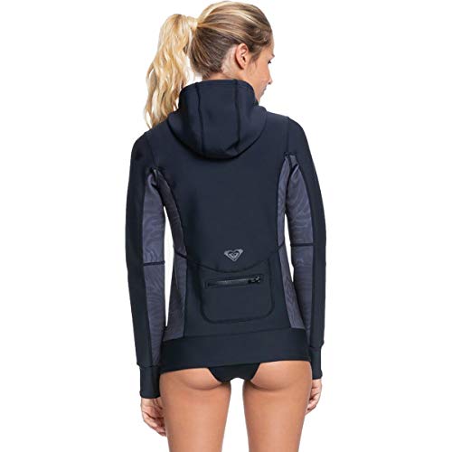 Chaqueta de buceo con capucha y cremallera frontal para mujer Roxy Syncro Paddle 1.0 FLT Wetsuit Top miniatura 2