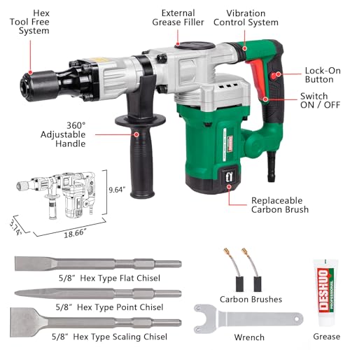 Deshuo 1200W Mini Jack Hammer
