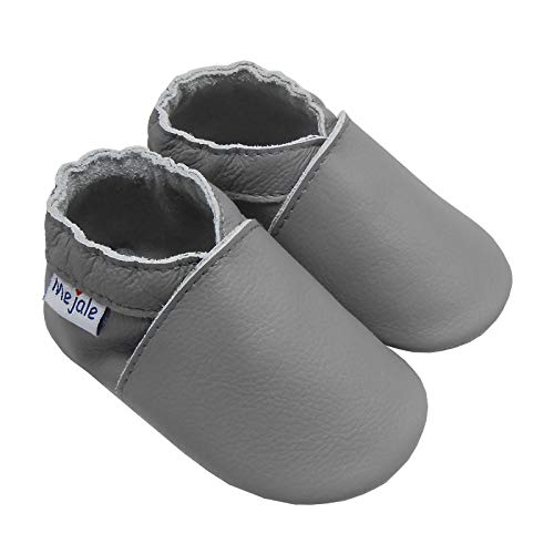 image for Mejale Baby Newborn Soft Sole Leather Shoes Infant Toddler Crawling Sl