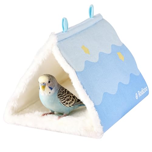 7.8*5.5 in Winter Bird Nest House -Cabin-Style Hanging Hammock Bird Cage Plush and Fluffy Bird Hideaway Bed Soft and Comfortable Suitable for Parrots Budgies Long-Tailed Parrots and Small Birds